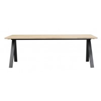 RO Carradale Extending Dining Table V 220x100 Whitewash/Black